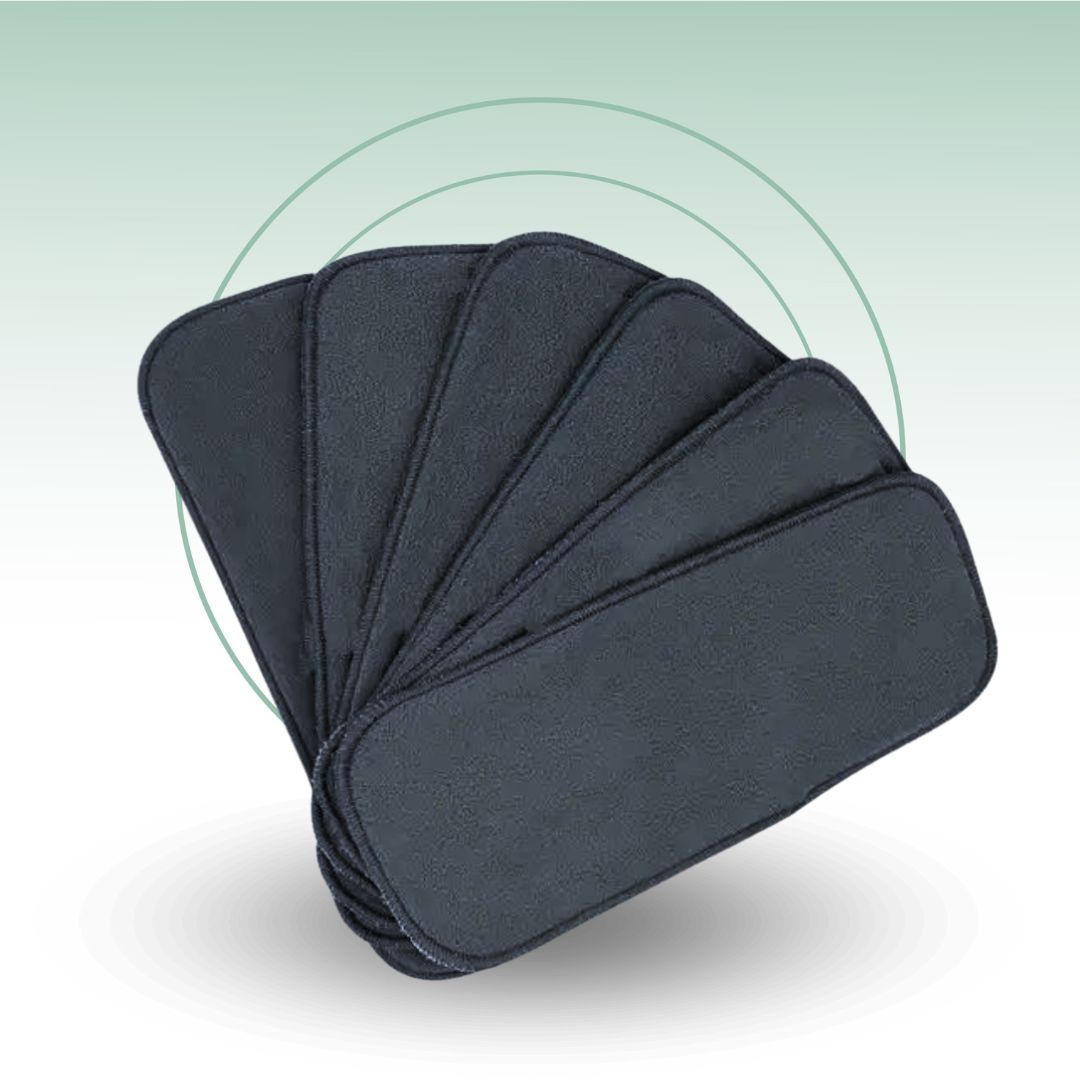 Fair Inserto Pañal Absorbente Microfibra 5 Capas Carbón