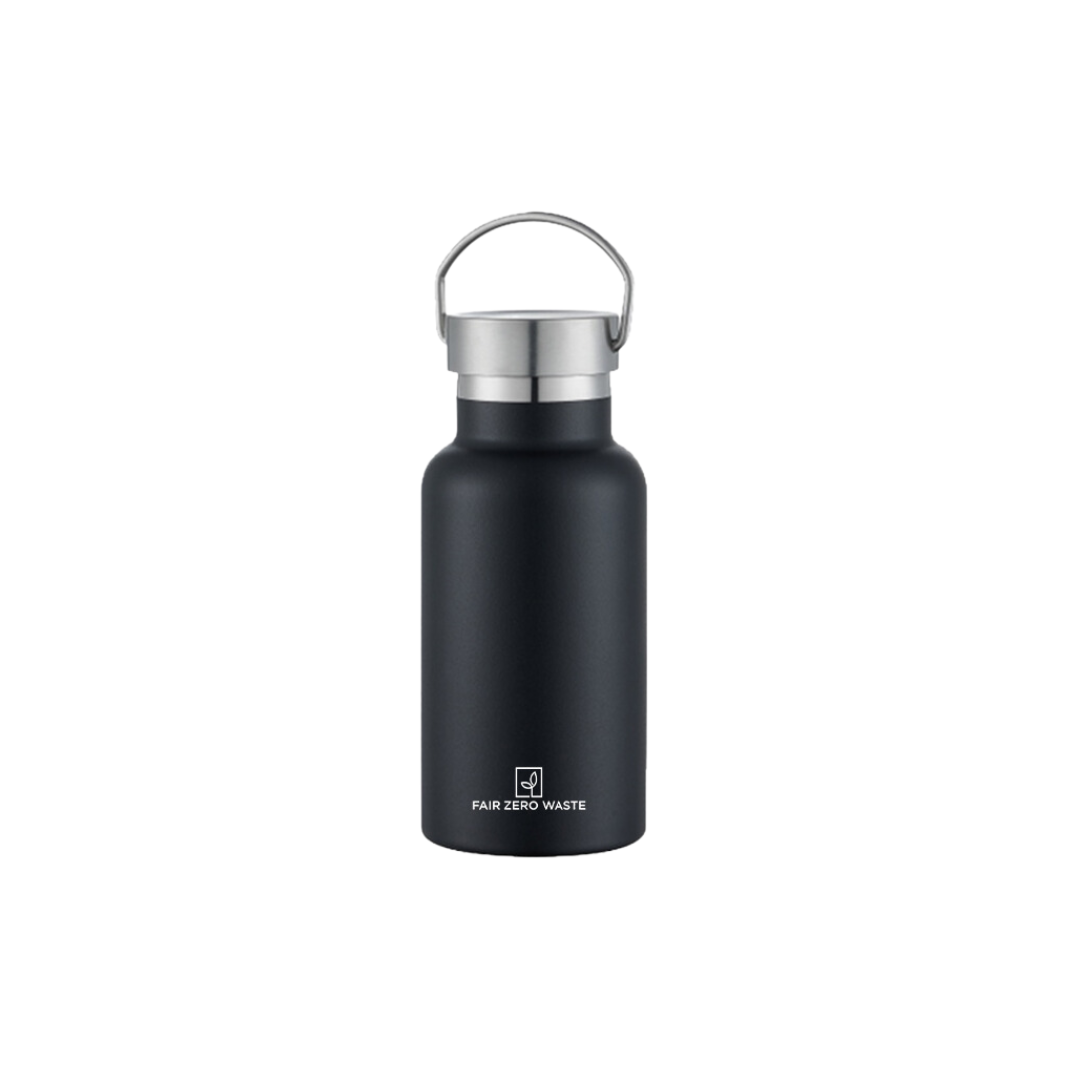 Fair Botella Térmica Camping de Acero Inoxidable con Tapa de Bambú 350ML
