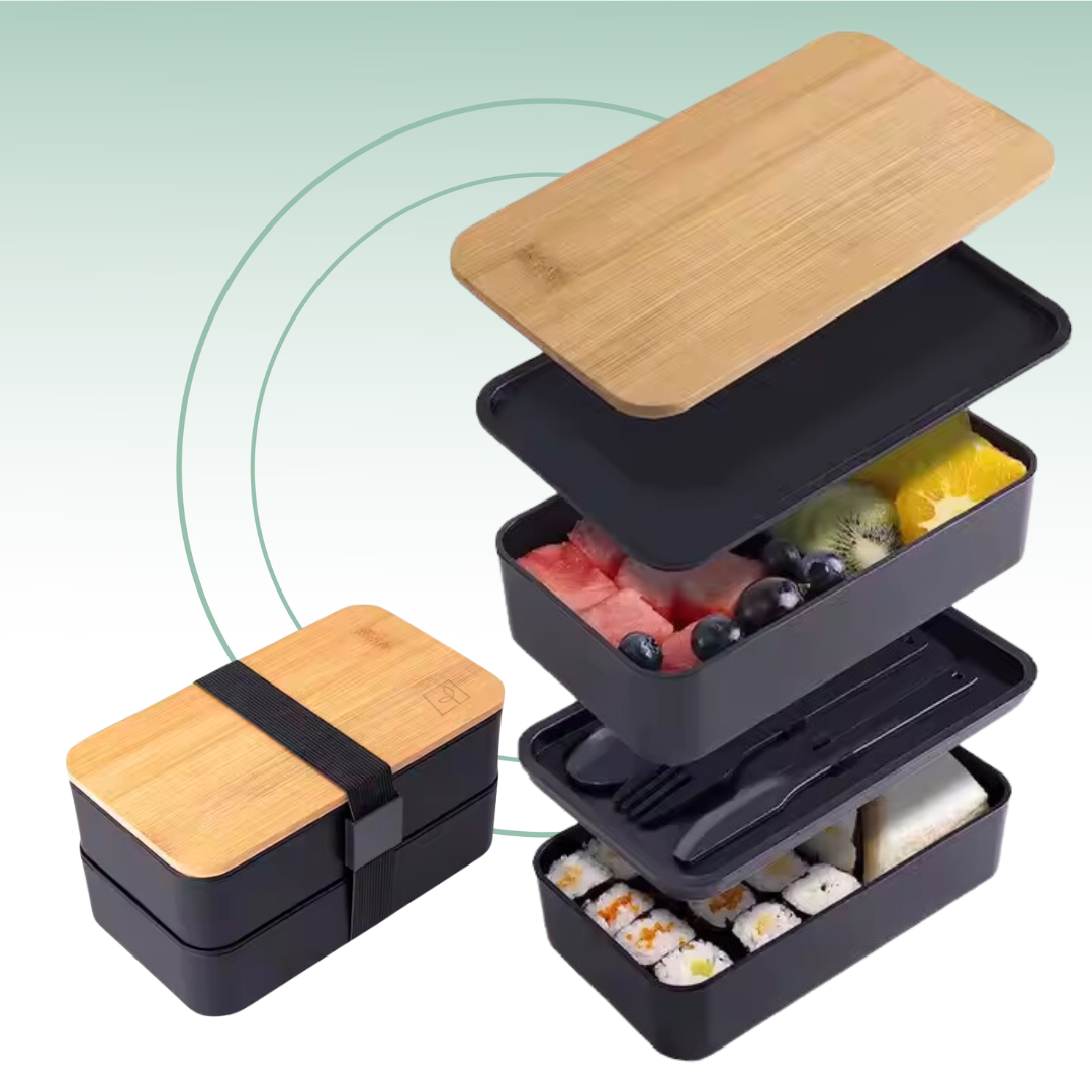 Fair Lonchera Bento Box bamboo 2000ml