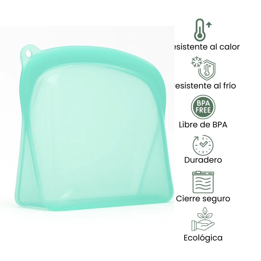 Fair Bolsa de Silicona Reutilizable 1800ML Imagen secundaria del producto