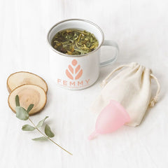 Femmy Taza Esmaltada Esterilizar La Copa o Infusiones