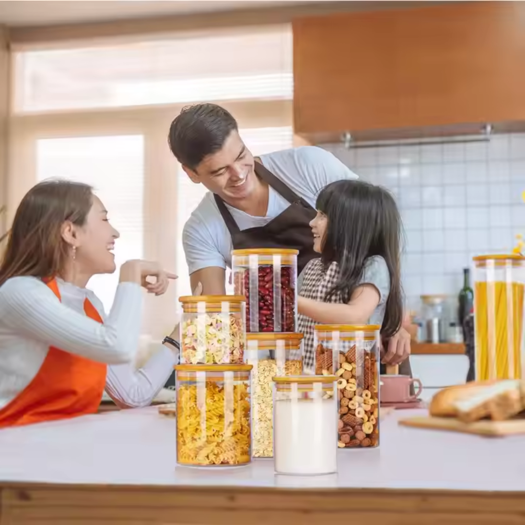 Fair Envases de Vidrio Tapa Bambú 800ml
