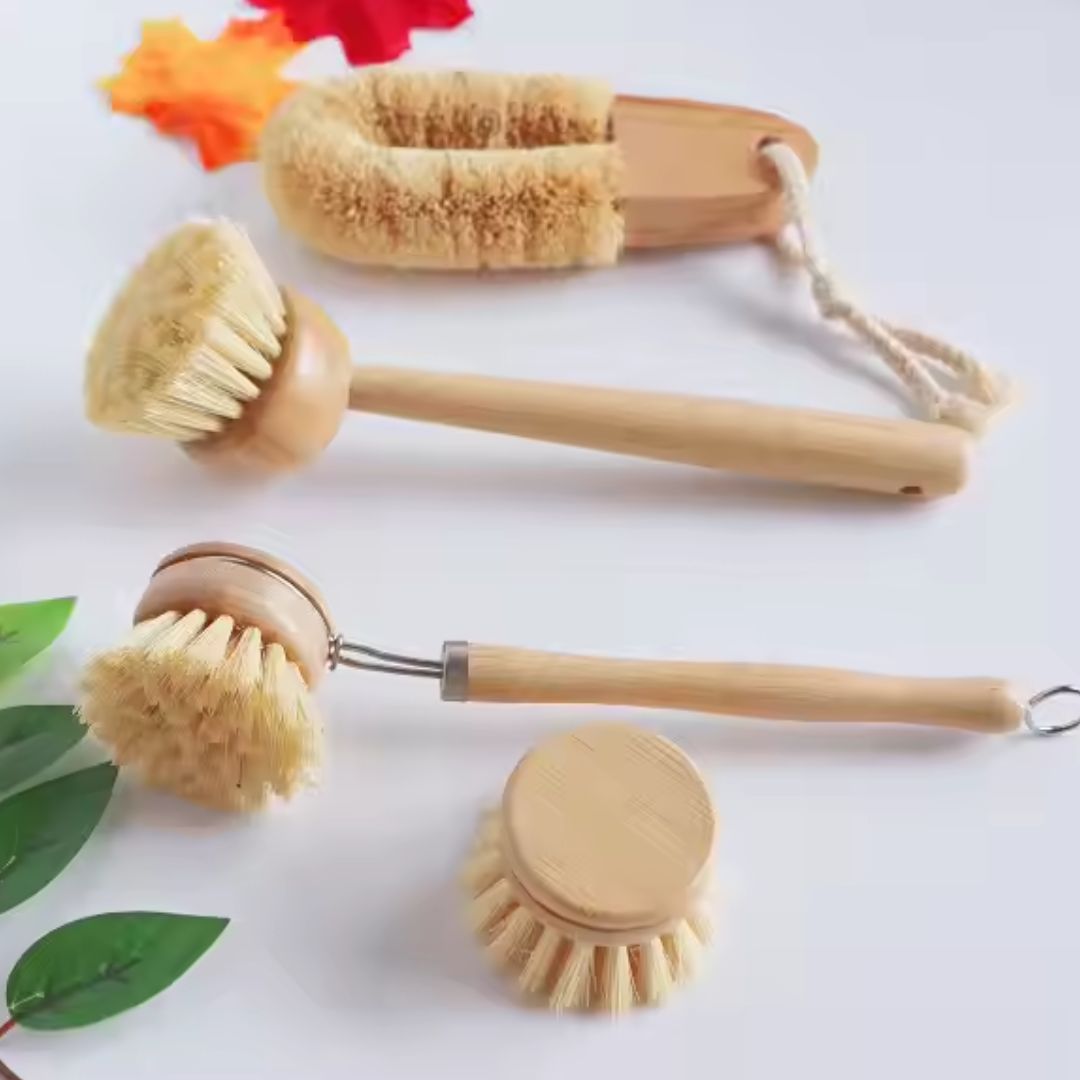 Fair Cepillo Lavaplatos de Bambú y Cerdas de sisal