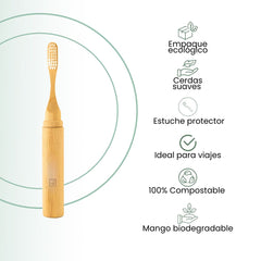 Fair Cepillo Dental de Bambú Portable
