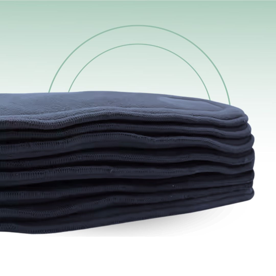 Fair Inserto Pañal Absorbente Microfibra 5 Capas Carbón