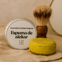 Fair Espuma de Afeitar Vegana en Barra - Cosmético Sólido Natural y Ecológico
