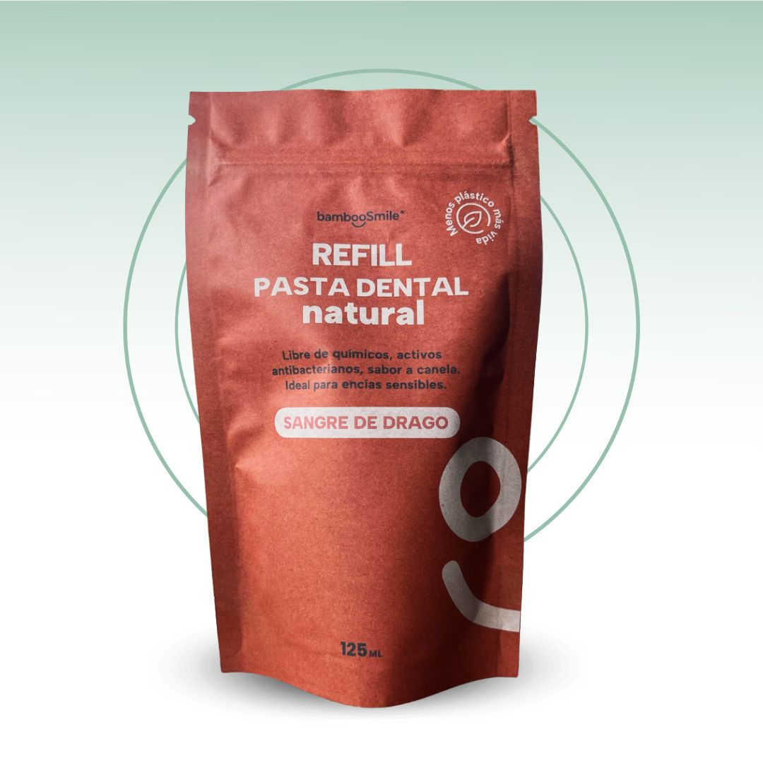 BambooSmile Refill Pasta Dental Natural 125ml - Recarga Ecológica y Sostenible
