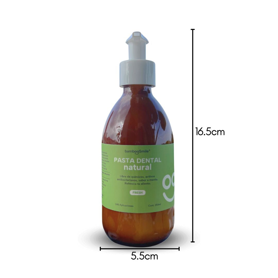 BambooSmile Pasta Dental Natural 250ml - Cuidado Bucal Ecológico de Larga Duración