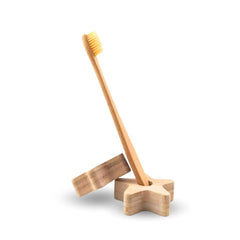 Fair Portacepillo de Bambú con Forma de Estrella