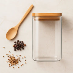 Fair Envases de Vidrio Tapa Bambú 800ml