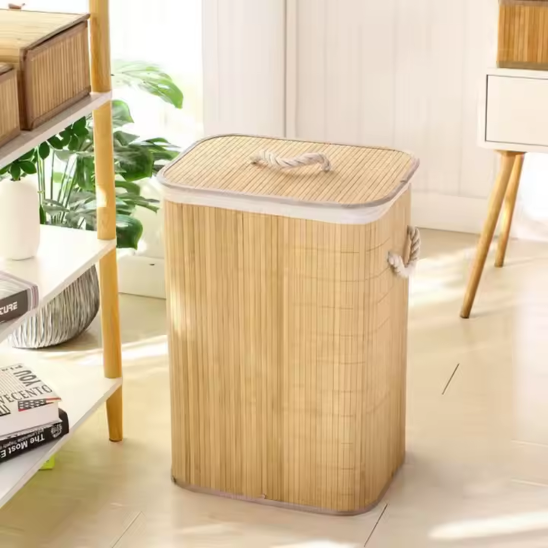 Fair Cesta de Almacenamiento Bambú Tejido