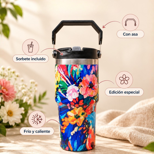 Fair Botella Térmica Tumbler Calef 750ml Flores