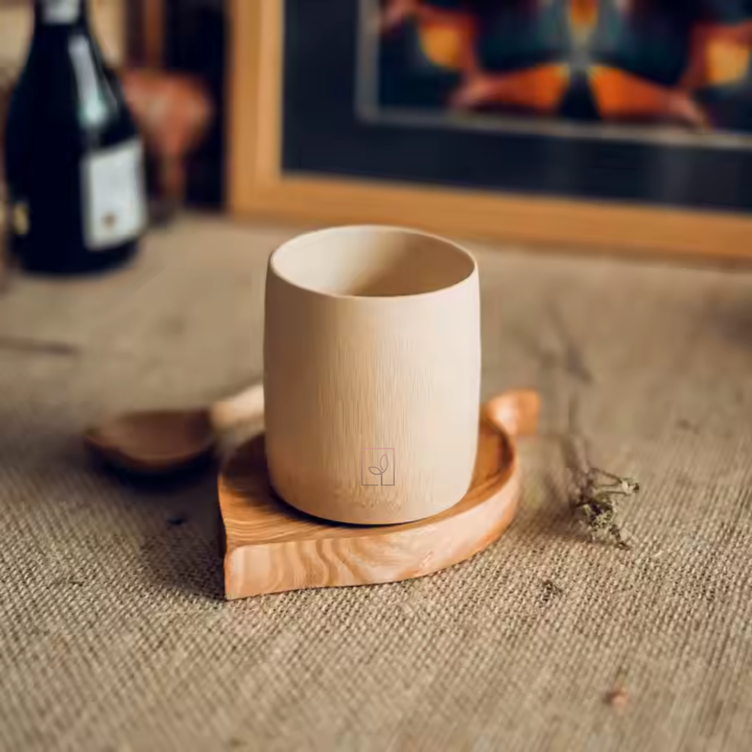 Fair Taza de bambú boli 7.8x7.8cm