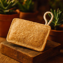 Fair Esponja Luffa Pequeña Cuadrada