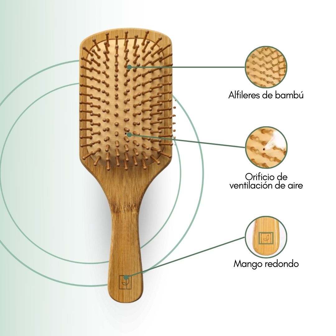 Fair Cepillo de Cabello Bambú Grande