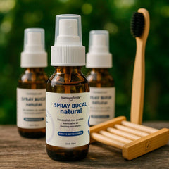 BambooSmile Enjuague Bucal Natural 60ml - Fórmula Refrescante y Portátil