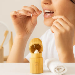 Fair Hilo dental biodegradable envase bambú