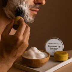 Fair Espuma de Afeitar Vegana en Barra - Cosmético Sólido Natural y Ecológico