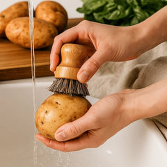 Fair Fregador de Platos y Verduras de Bambú y Cerdas de Sisal