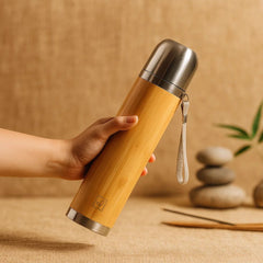 Fair Botella de Bambú Térmica Thermogo de 500ml