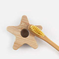 Fair Portacepillo de Bambú con Forma de Estrella
