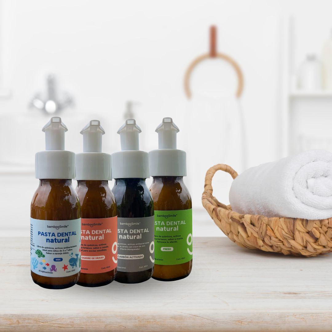 BambooSmile Pasta Dental Natural 60ml - Cuidado Bucal Ecológico Portátil