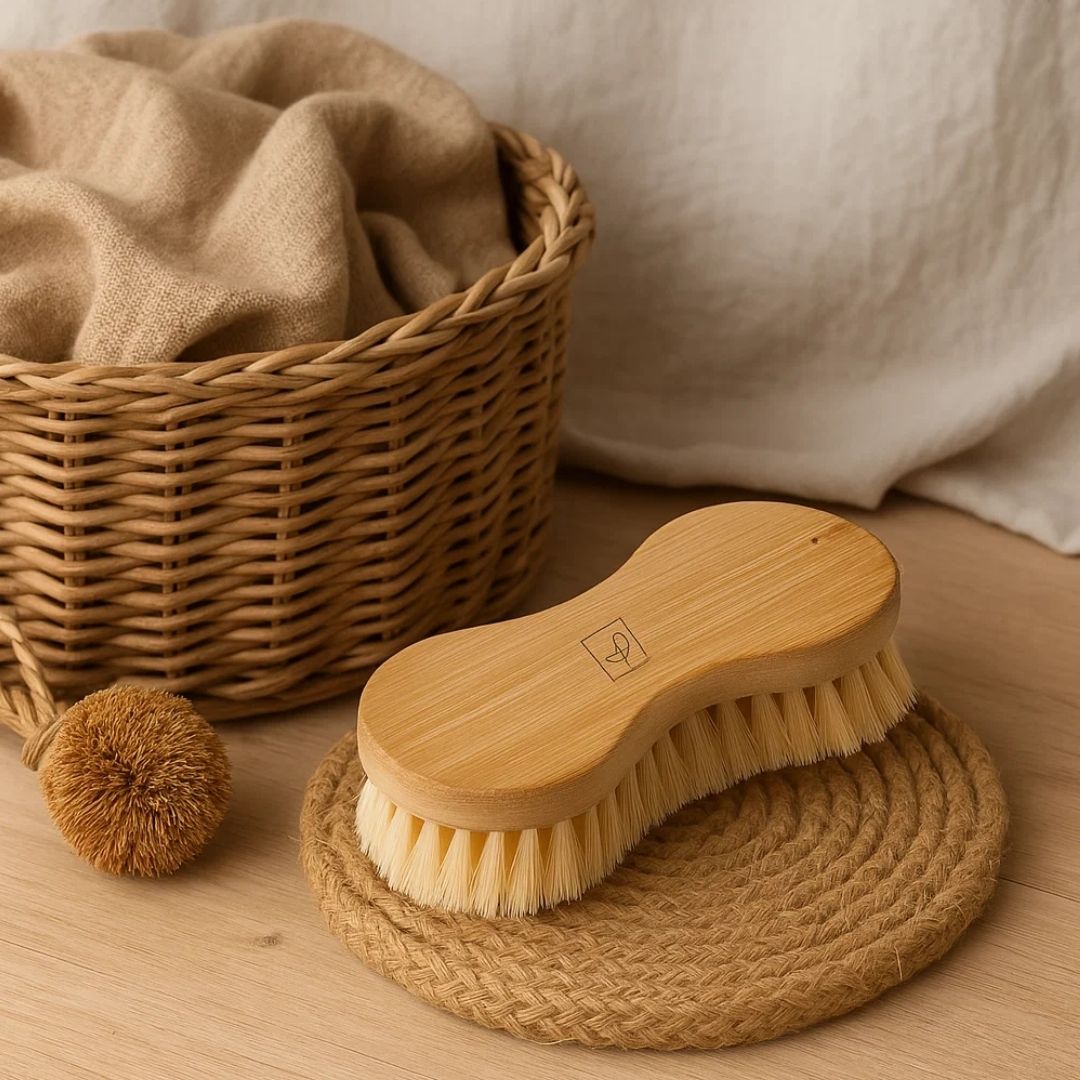 Fair Cepillo para Lavar Ropa de Bambú y Cerdas de Sisal