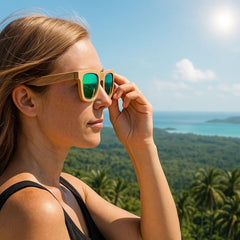 Fair Gafas De Bambú Original Protección UV 400 Verde