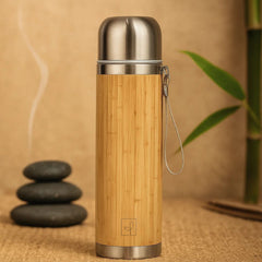 Fair Botella de Bambú Térmica Thermogo de 500ml