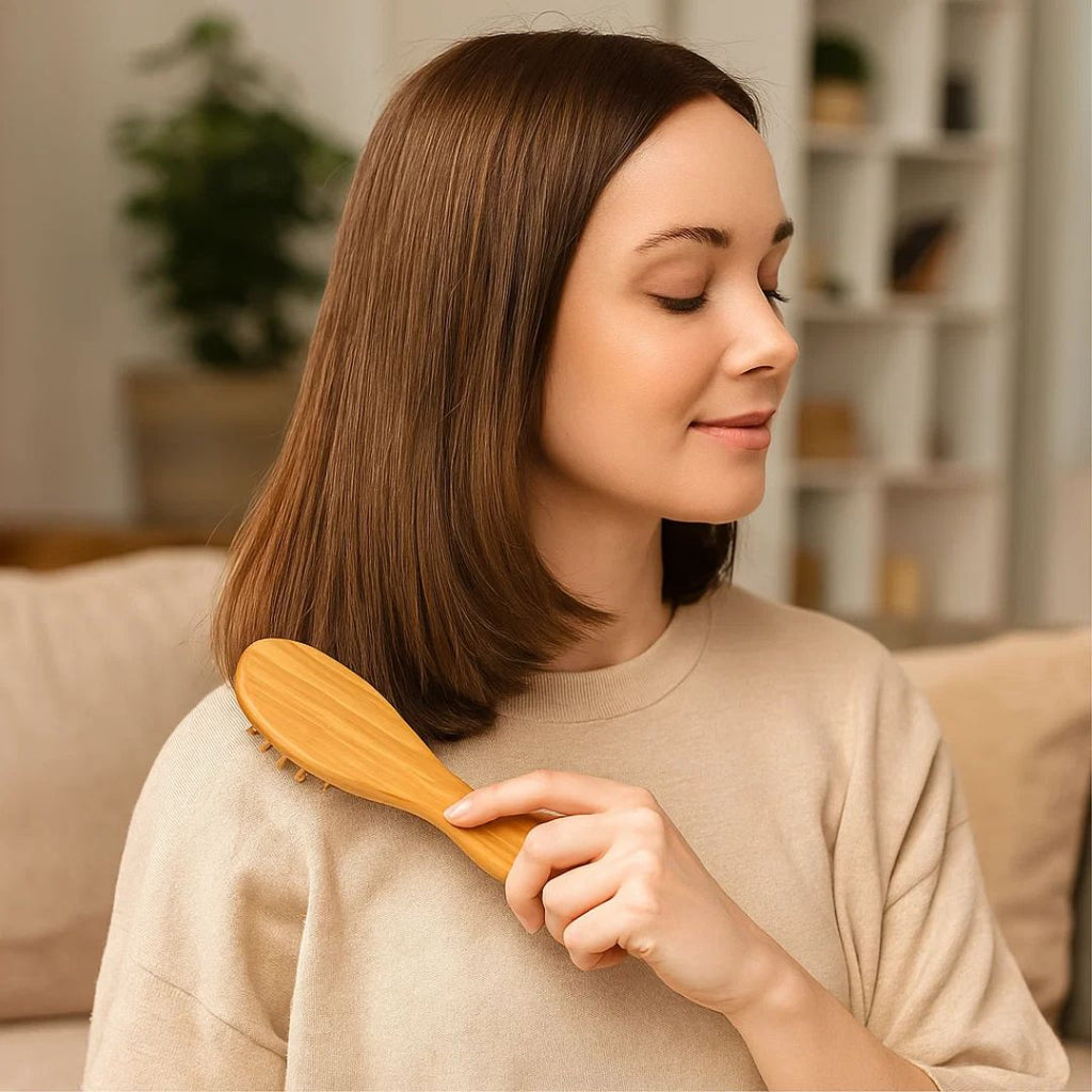 Fair Cepillo de Cabello de Bambú para Cartera