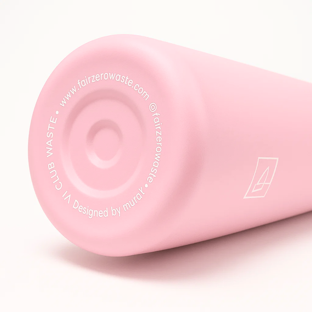 Fair Botella Térmica Camping de Acero Inoxidable con Tapa de Bambú 350ML ROSADO