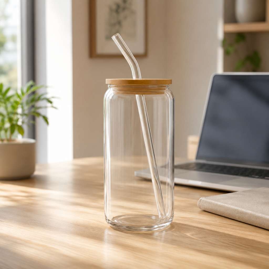 Fair Botella de Vidrio Smoothie con Sorbete de Vidrio