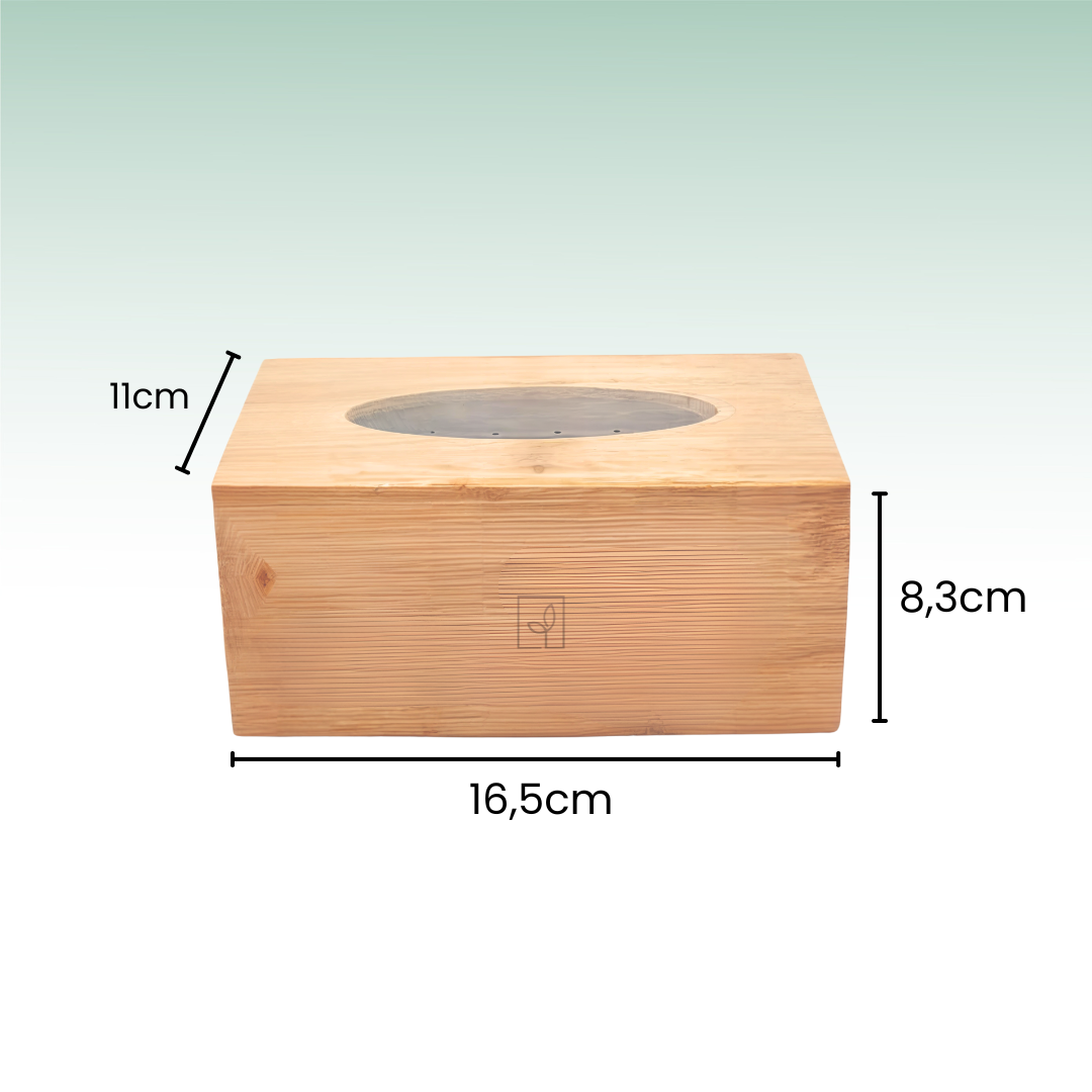 Fair Caja para Pañuelos de Bambú