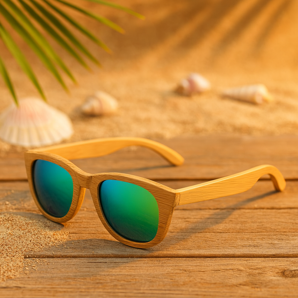 Fair Gafas De Bambú Original Protección UV 400 Verde