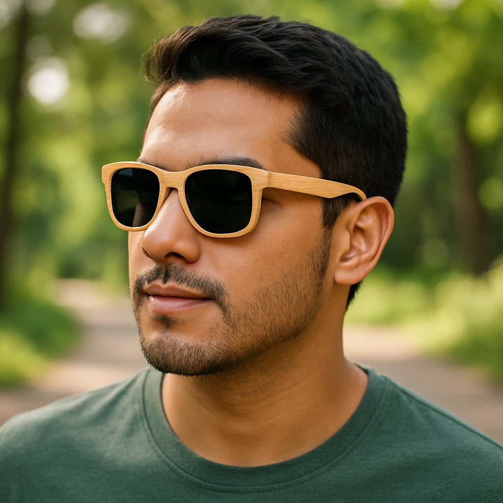 Fair Gafas De Bambú Original Protección UV 400 Negro