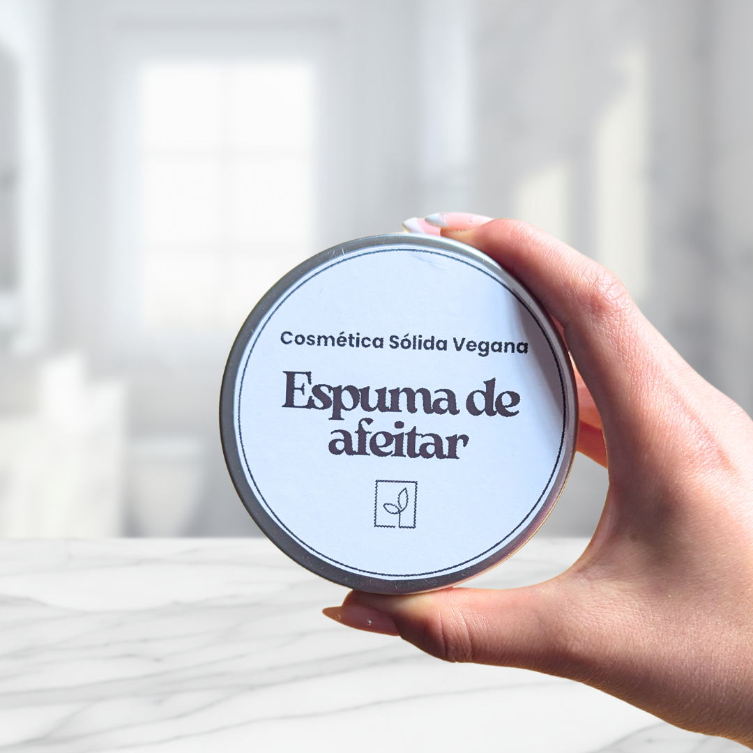 Fair Espuma de Afeitar Vegana en Barra - Cosmético Sólido Natural y Ecológico