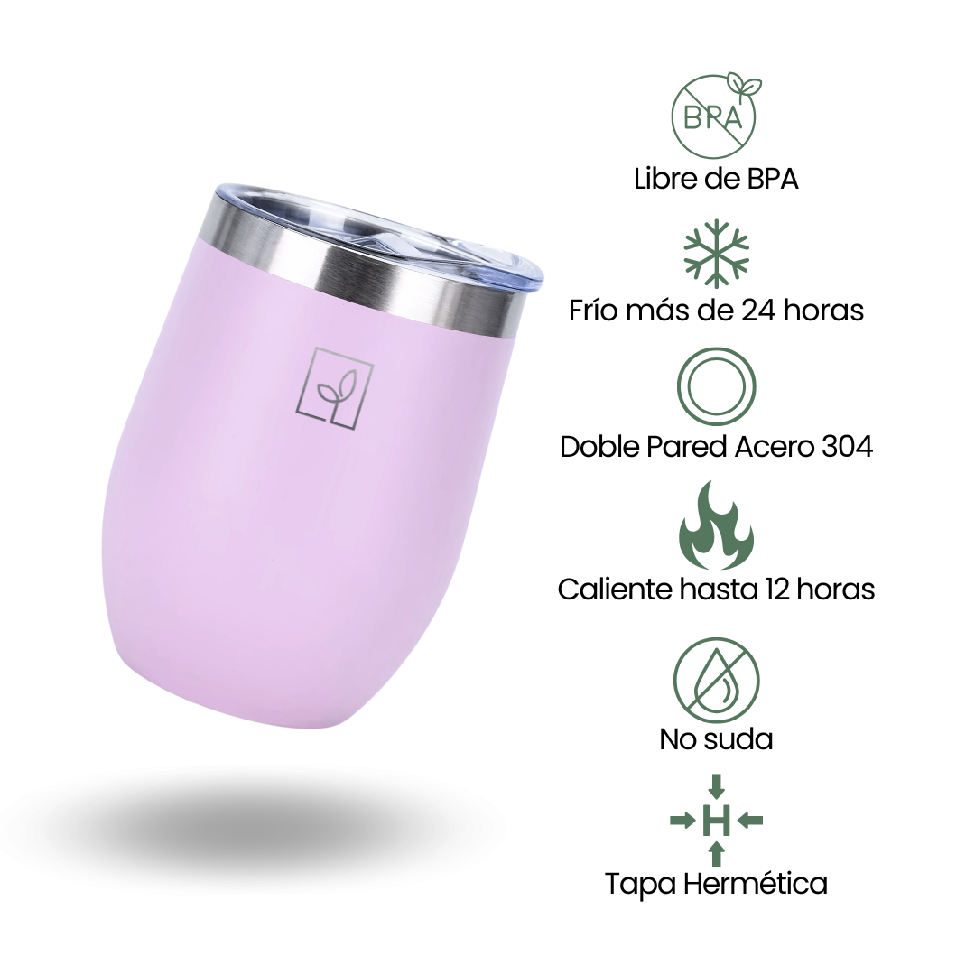 Fair Botella Taza Térmica Acero Inoxidable 360ML LILA