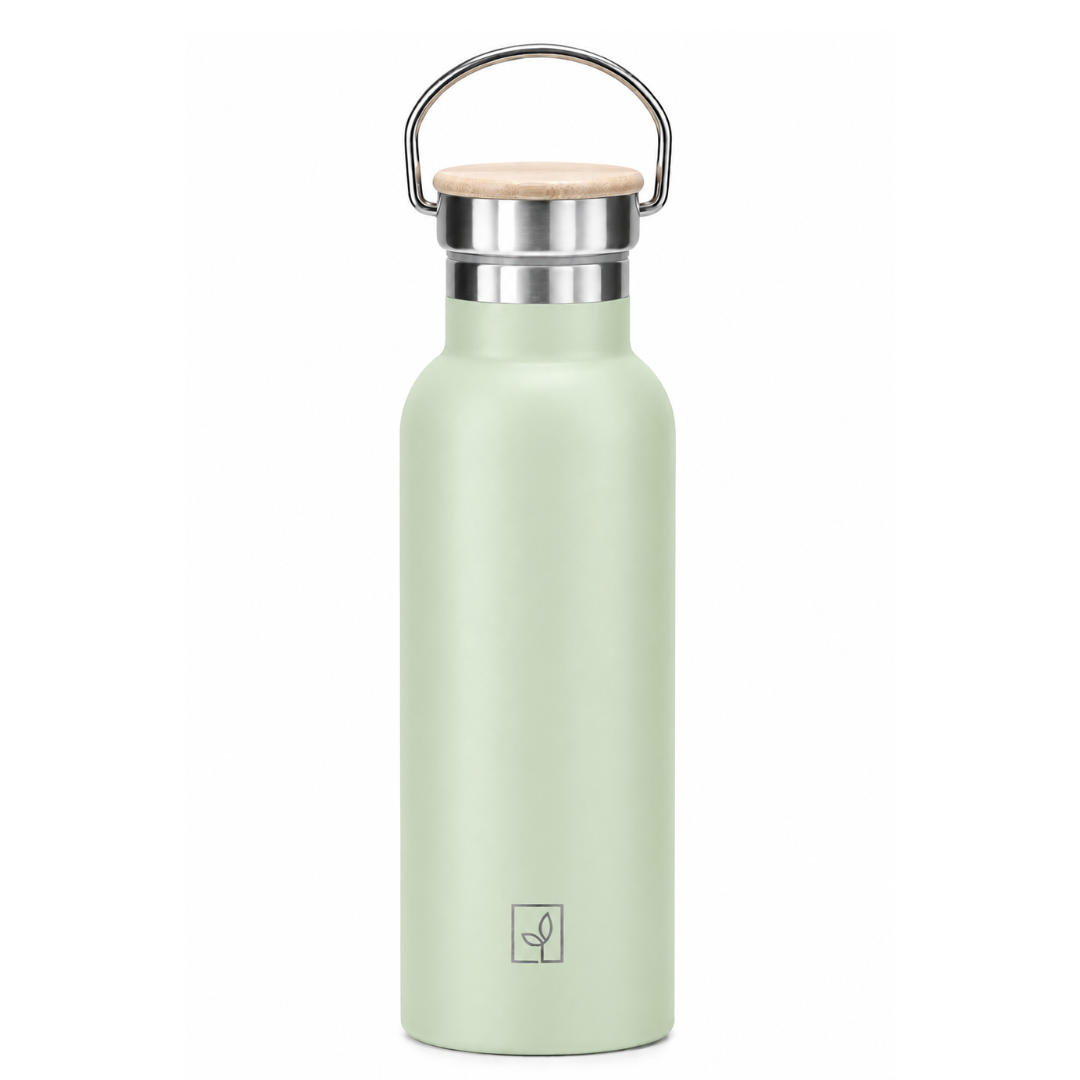 Fair_Botella_Térmica_Camping_de_Acero_inoxidable_con_tapa_de_bambú_500ML _menta