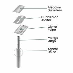Fair Rasuradora PREMIUN de Acero Inoxidable Reutilizable Plateada