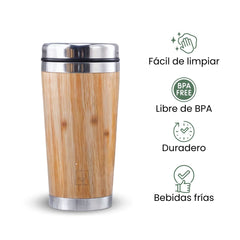 Fair Vaso de bambú Tribu de 450 ml
