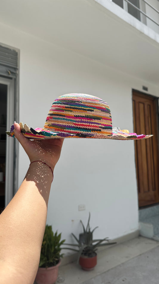 Fair Sombrero Colores Tejido Crochet