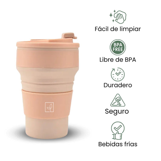 Fair Taza Plegable de Silicona 500ml