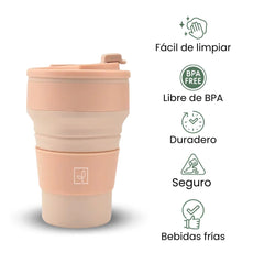 Fair Taza Plegable de Silicona 500ml