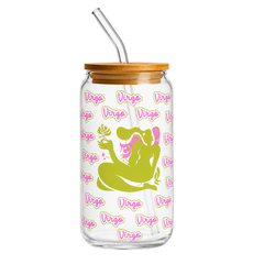 Fair Botella de Vidrio Smoothie con Sorbete de Vidrio Signos Zodiacales