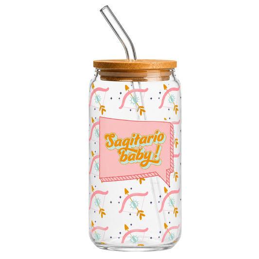 Fair Botella de Vidrio Smoothie con Sorbete de Vidrio Signos Zodiacales