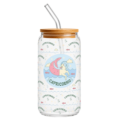 Fair Botella de Vidrio Smoothie con Sorbete de Vidrio Signos Zodiacales