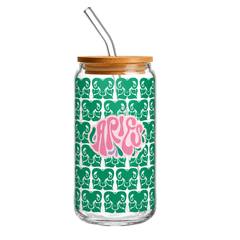 Fair Botella de Vidrio Smoothie con Sorbete de Vidrio Signos Zodiacales