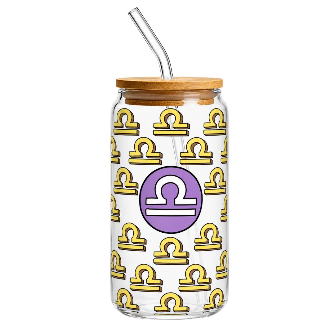 Fair Botella de Vidrio Smoothie con Sorbete de Vidrio Signos Zodiacales