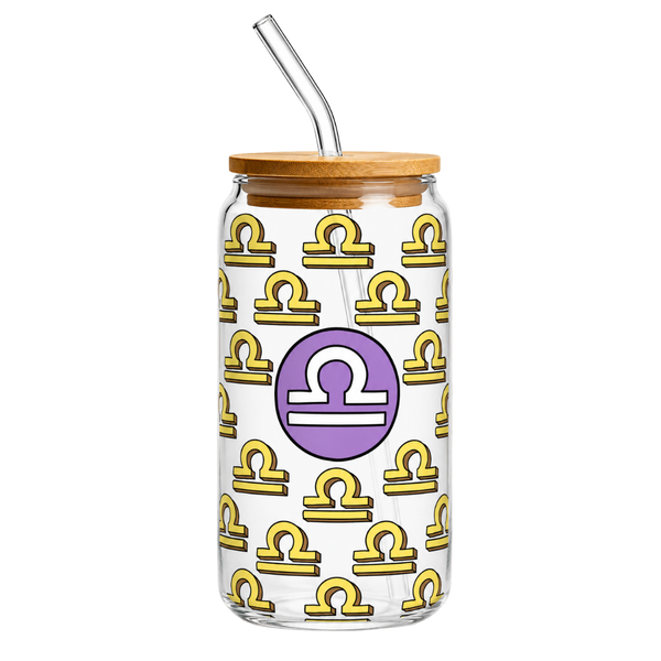 Fair Botella de Vidrio Smoothie con Sorbete de Vidrio Signos Zodiacales