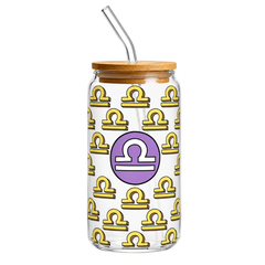 Fair Botella de Vidrio Smoothie con Sorbete de Vidrio Signos Zodiacales